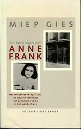 Cover of Herinneringen aan Anne Frank