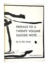 Cover of Preface to a twenty volume suicide note