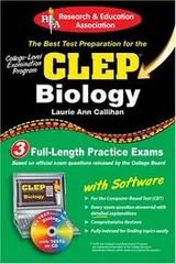 Cover of CLEP Biology (REA) with CD-ROM - The Best Test Prep for the CLEP Exam