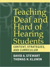 Cover of Teaching deaf and hard of hearing students