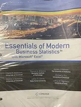 Cover of Essentials of Modern Business Statistics with Microsoft Excel