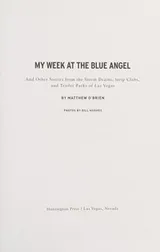 Cover of My Week at the Blue Angel