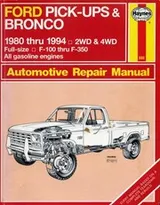 Cover of Haynes Ford Pick-Ups/Bronco Automotive Repair Manual 1980-1994