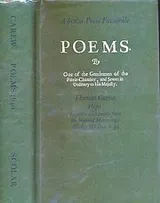 Cover of Poems, 1640 together with poems from the Wyburd manuscript