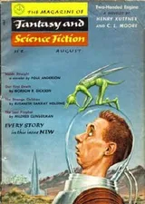 Cover of The Magazine of Fantasy and Science Fiction, August 1955 (Volume 9, No. 2)
