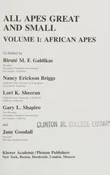 Cover of All apes great and small