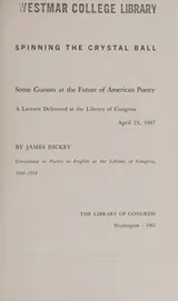 Cover of Spinning the crystal ball