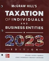 Cover of Loose Leaf for Mcgraw-Hill's Taxation of Individuals and Business Entities 2023 Edition
