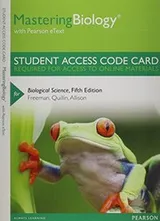 Cover of MasteringBiology with Pearson EText -- Standalone Access Card -- for Biological Science