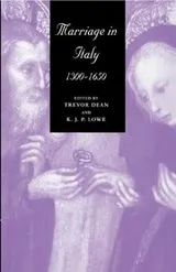 Cover of Marriage in Italy, 1300-1650