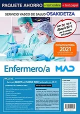Cover of Paquete Ahorro + TEST PAPEL Enfermero/a Osakidetza. Ahorra 82 €