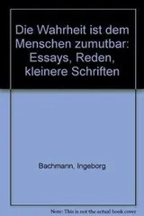 Cover of Die Wahrheit ist dem Menschen zumutbar