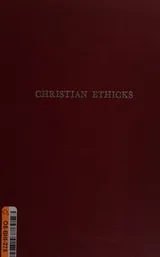 Cover of Christian ethicks