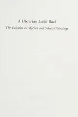 Cover of A historian looks back