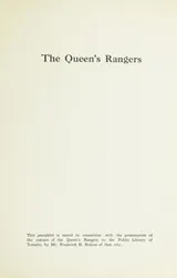 Cover of The Queen's Rangers