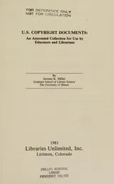 Cover of U.S. copyright documents