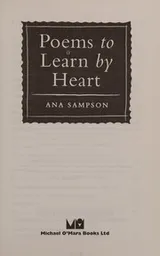 Cover of Poems to Learn by Heart