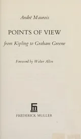 Cover of Points of view from Kipling to Graham Greene