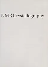 Cover of NMR crystallography