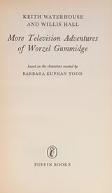 Cover of More Television Adventures of Worzel Gummidge