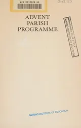 Cover of Advent Parish Programme