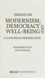 Cover of Essays on Modernism, Democracy and Well-Being