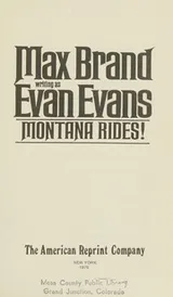Cover of Montana rides