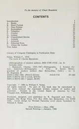 Cover of The work of Charles Beaumont