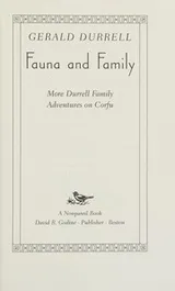 Cover of Fauna and family