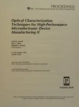 Cover of Optical characterization techniques for high-performance microelectronic device manufacturing II