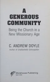 Cover of A generous community
