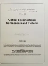 Cover of Optical specifications