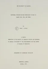Cover of Nonverbal problem-solving behaviors of boys in grades one, two, and three