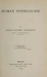 Cover of Human intercourse