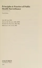 Cover of Principles & practice of public health surveillance