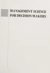 Cover of Management science for decision makers