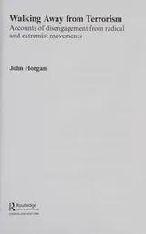 Cover of Walking Away from Terrorism (Cass Series on Political Violence)
