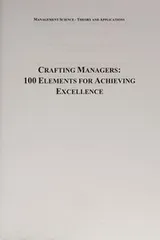 Cover of Crafting managers
