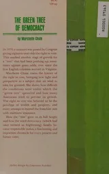 Cover of The green tree of democracy