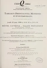 Cover of Tableaux orientalistes, modernes et contemporains