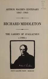 Cover of The garden of Avallaunius (1906)