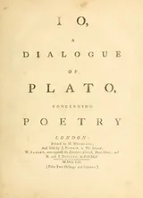 Cover of Ἴων