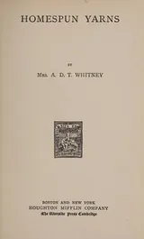 Cover of Homespun yarns