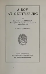 Cover of A boy at Gettysburg