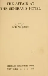 Cover of The Affair at the Semiramis Hotel