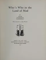 Cover of Who's who in the Land of Nod