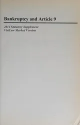 Cover of Bankruptcy and Article 9