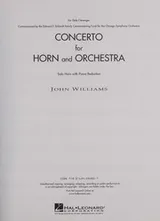 Cover of Concerto for Horn and Orchestra