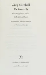Cover of De tunnels