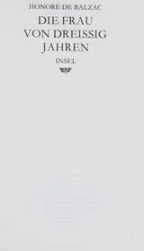 Cover of Die Frau von dreissig Jahren